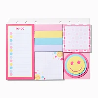 Happy Face Sticky Note Pack - 10 Pack