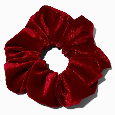 Dark Red Velvet Hair Scrunchie