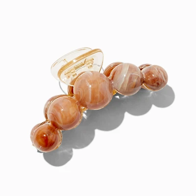 Marbleized Brown Medium Hair Claw