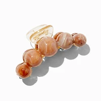Marbleized Brown Medium Hair Claw