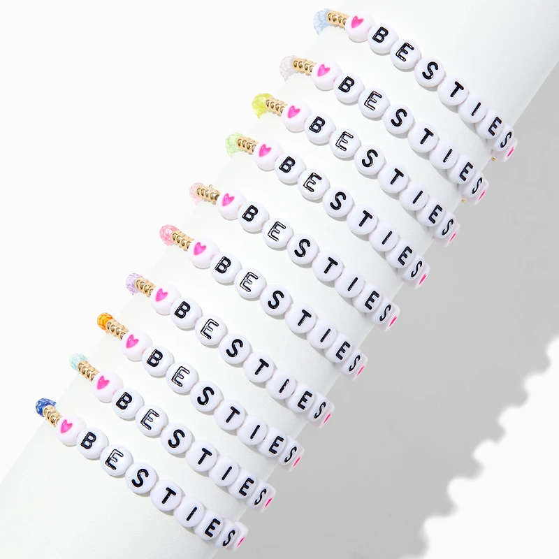 Best Friends Beaded Besties Stretch Bracelets - 10 Pack