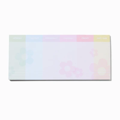 Pastel Daisy Tear-Off Weekly Planner