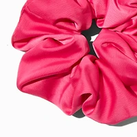 Giant Hot Pink Satin Hair Scrunchie