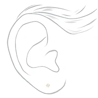 Round Diamond Stud Earrings 1/10 ct. tw. 14kt Yellow Gold