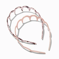 Pastel Tortoiseshell Zig Zag Headbands - 2 Pack