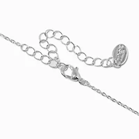 Mixed Metal Double Heart Pendant Necklace
