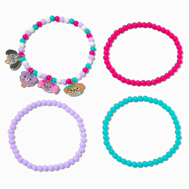 Claire's Club Dogs Seed Bead Stretch Bracelets Pack at