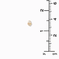 Heart-Shaped Lock Gold-tone Stud Earrings