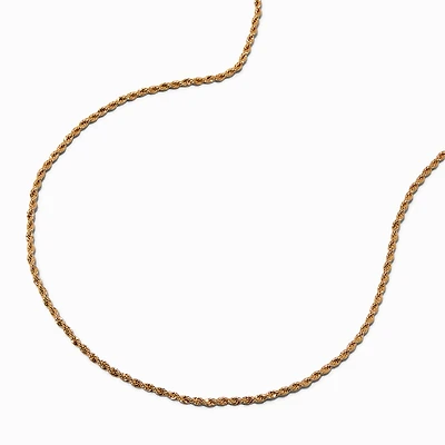 Gold-tone Rope Chain Necklace