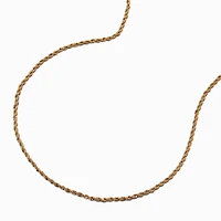 Gold-tone Rope Chain Necklace