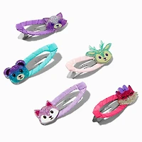 Claire's Club Blue Ombré Chiffon Hair Bow Clip Set - 3 Pack