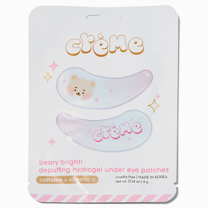 The Crème Shop® Beary Bright! Depuffing Hydrogel Under Eye Patches - 2 Pack