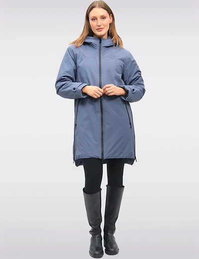 Magic Pattern Changing Waterproof Zip-up Hooded Recycled Raincoat by Etage