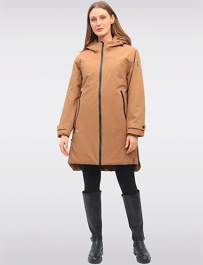 Magic Pattern Changing Waterproof Zip-up Hooded Recycled Raincoat by Etage