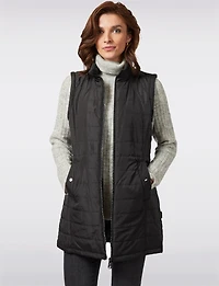 4-in-1 Hooded Coat Inner Removable Puffer & Zip-off Sleeves for Vest by Frandsen