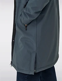 Sleek Water and Wind Resistant Oversized Parka Coat with Detachable Hood by Only