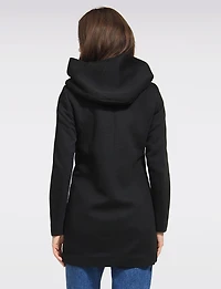 Straight Fit Hooded Zip-Front Jacket- Recycled Lightweight Design by Only