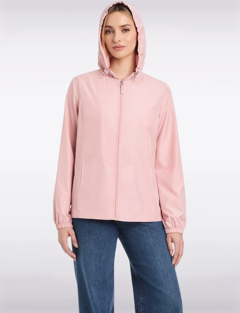 Lightweight Active Sporty Windbreaker Jacket & Polka Dot Lined Hood by Details