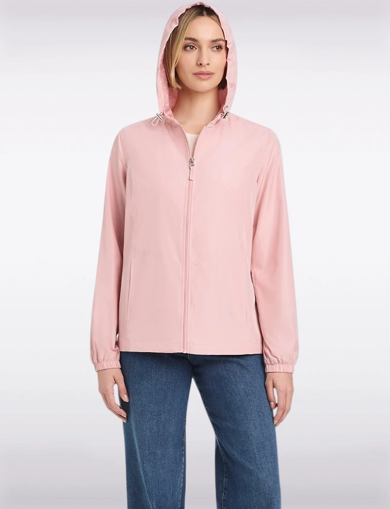 Lightweight Active Sporty Windbreaker Jacket & Polka Dot Lined Hood by Details