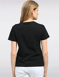 Lightweight Cotton Classic Crew Neck T-Shirt with Short Sleeves by Point Zero