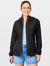 Eco-Friendly Hooded Raincoat -Lightweight Water & Wind-Resistant by Free Country