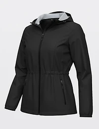 Lightweight Hooded Active Raincoat by Free Country – Water-Resistant Anorak