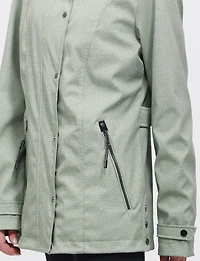 Lightweight Breathe-Tech® Soft-Shell Vegan Jacket with Detachable Hood by Saki