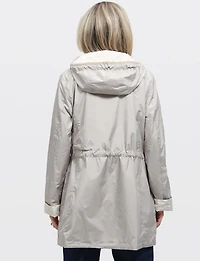 Lightweight Reversible ActivTech® Windbreaker Parka Jacket with Hood by Saki