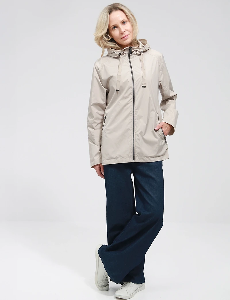 Reversible Lightweight ActivTech® Windbreaker Jacket with Hood by Saki
