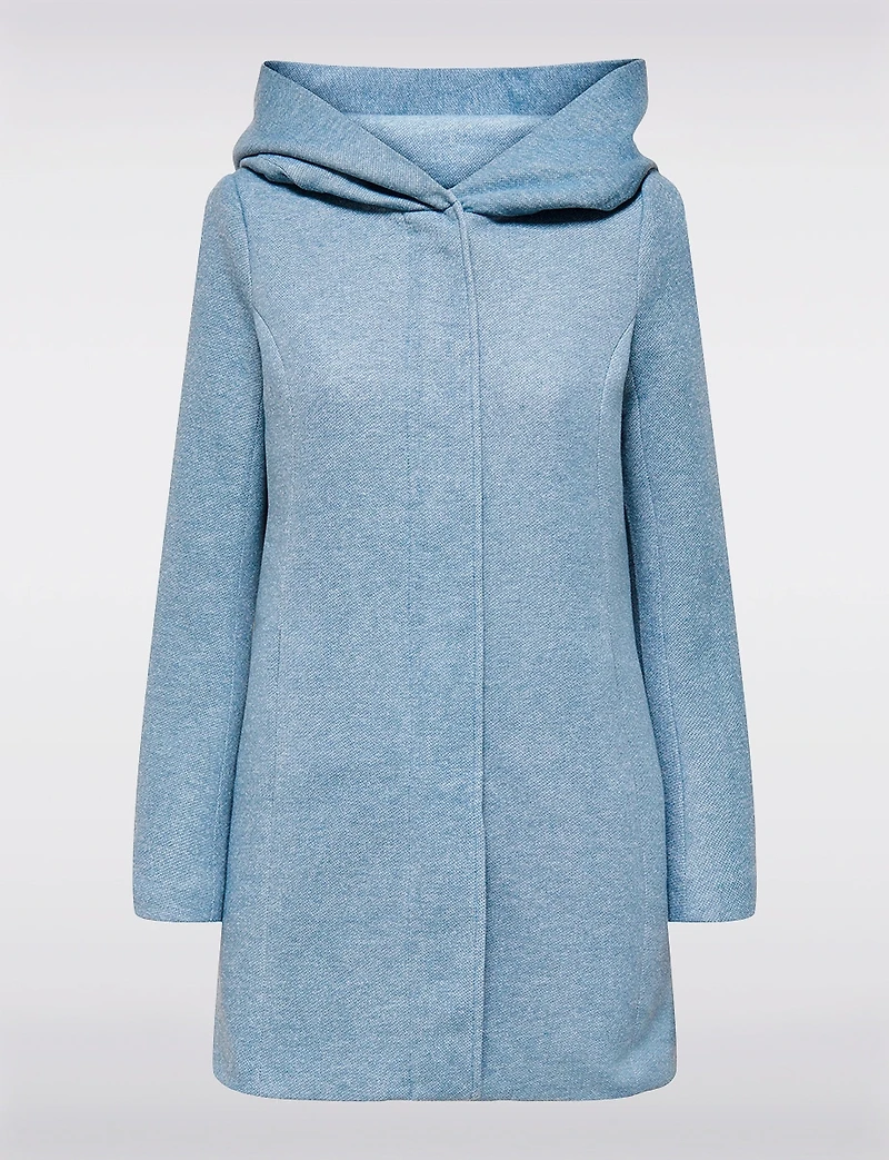 Straight Fit Hooded Zip-Front Jacket- Recycled Lightweight Design by Only