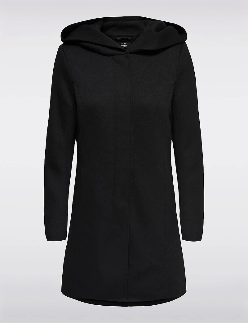 Straight Fit Hooded Zip-Front Jacket- Recycled Lightweight Design by Only