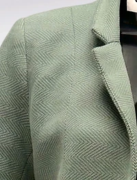 Straight Cut Open Front Versatile Notch Collar & Pockets Coatigan Blazer by Only