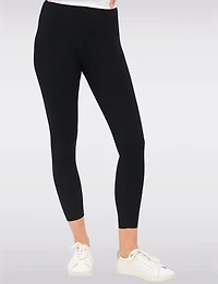 Ultra-Comfort High-Waisted Full-Length Stretch Pull-On Pant Legging by Perle