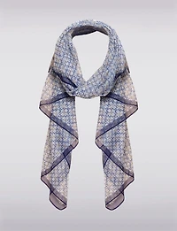Flowy Lightweight Oversized Chic Clover Print Scarf - Style & Elegance