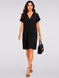 Elegant Lightweight Loose-Fit V-Neck with Short Sleeves by Froccella