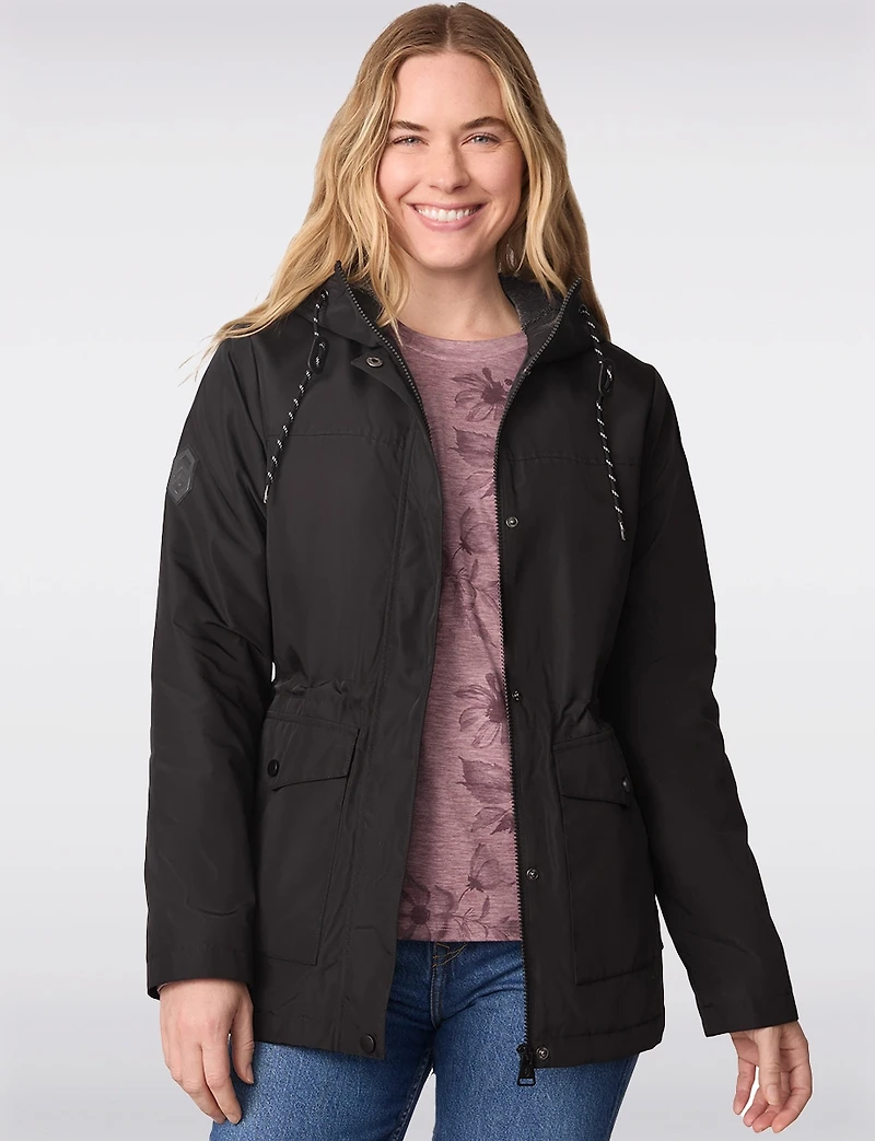 Light Versatile Hooded Anorak with Cozy Butter Pile® Lining by Free Country