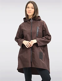 Lightweight Zip Pocket Ultralight Windshell Jacket with Hood by Froccella