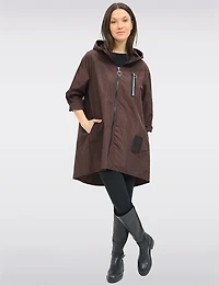 Lightweight Zip Pocket Ultralight Windshell Jacket with Hood by Froccella