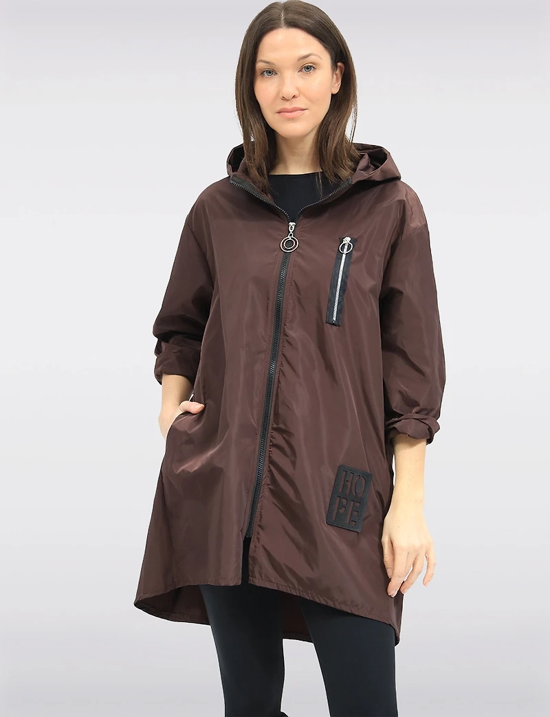Lightweight Zip Pocket Ultralight Windshell Jacket with Hood by Froccella