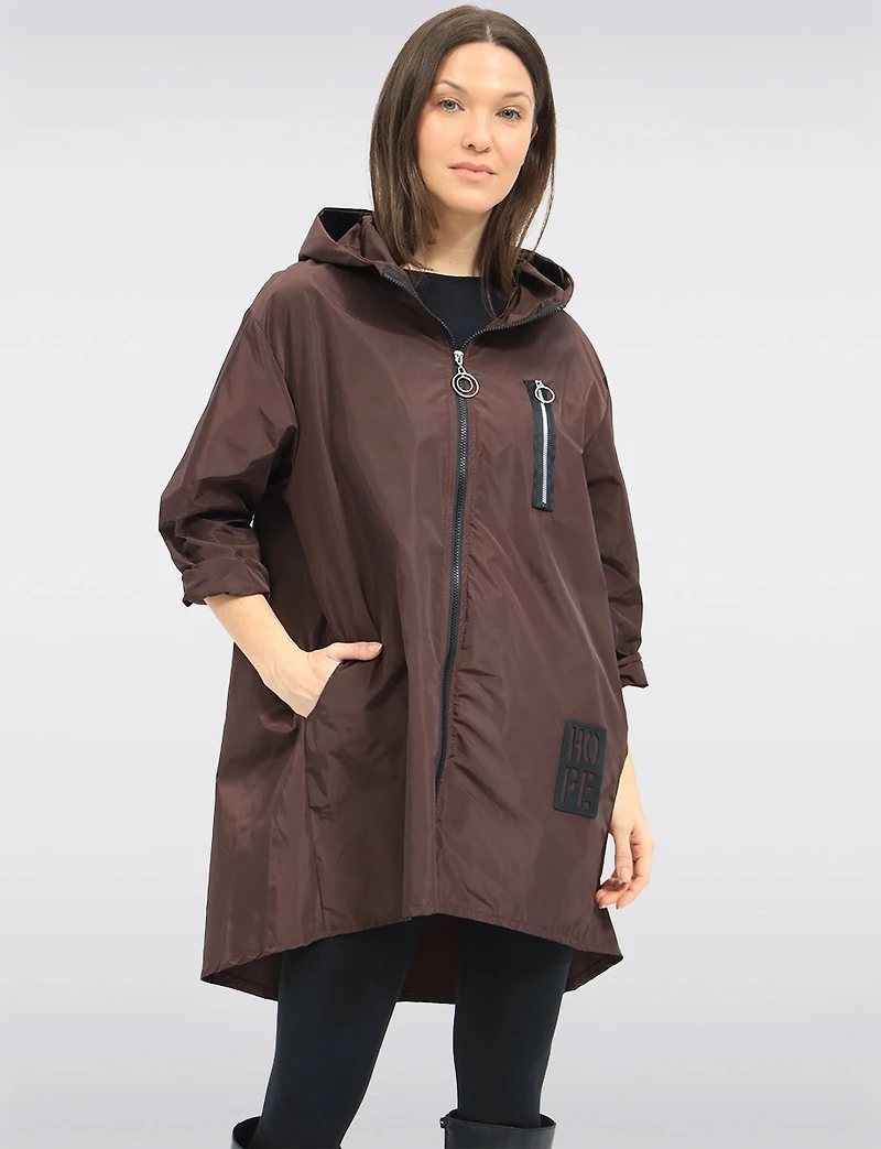 Lightweight Zip Pocket Ultralight Windshell Jacket with Hood by Froccella