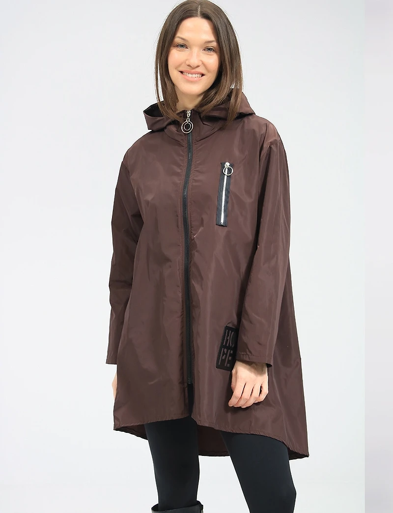 Lightweight Zip Pocket Ultralight Windshell Jacket with Hood by Froccella