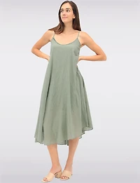Versatile Two-Piece Cotton Lined Dress Set with Rounded Hemline by Froccella