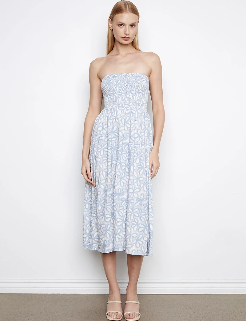 Charlie B 2-in-1 Convertible Skirt & Dress Printed Mid-Length Removable Straps