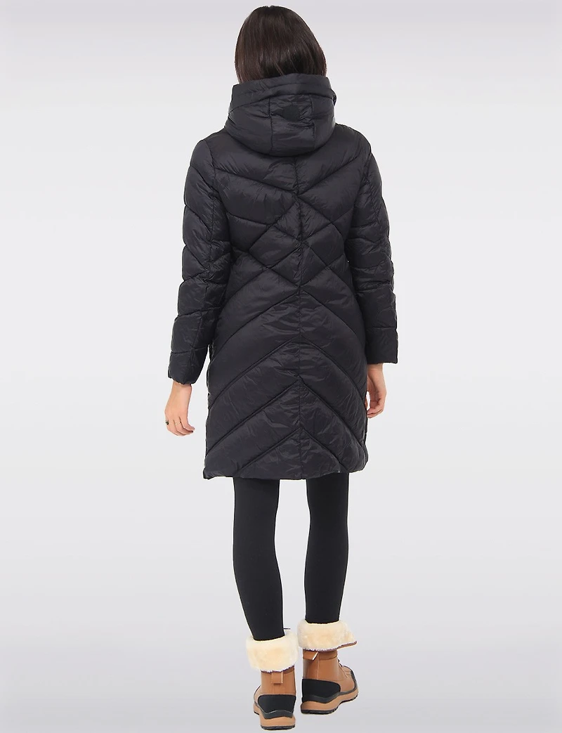 Vegan Dual Quilted Polyloft Ultra-Lightweight Hooded Parka Jacket by Snoboll