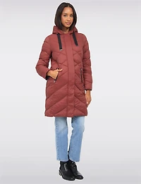 Vegan Dual Quilted Polyloft Ultra-Lightweight Hooded Parka Jacket by Snoboll