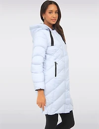 Vegan Dual Quilted Polyloft Ultra-Lightweight Hooded Parka Jacket by Snoboll