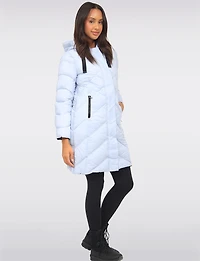 Vegan Dual Quilted Polyloft Ultra-Lightweight Hooded Parka Jacket by Snoboll