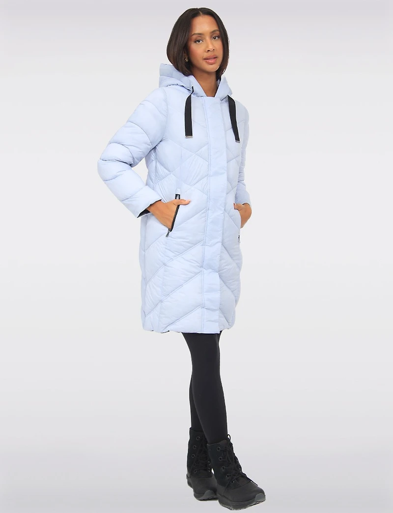 Vegan Dual Quilted Polyloft Ultra-Lightweight Hooded Parka Jacket by Snoboll