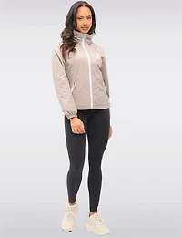 Vegan ActivTech® Double Zip Hooded Water-Resistant Windbreaker by Saki