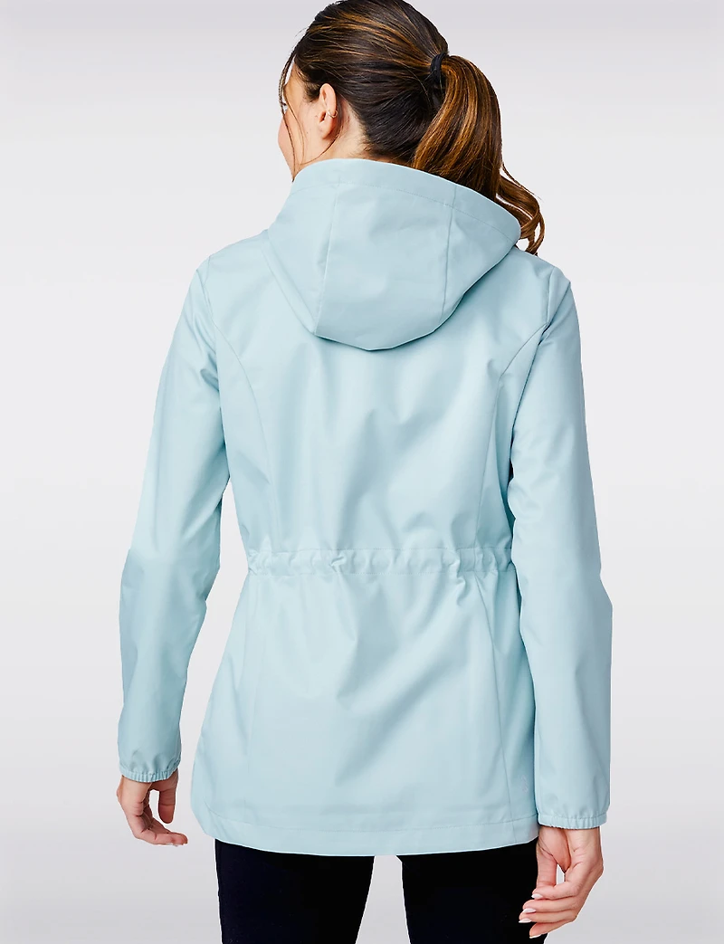Softshell Slim Fit Adjustable Drawstring Waist Active Jacket by Free Country